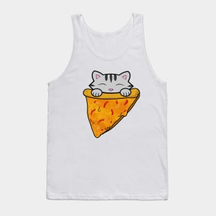 Cute Pizza Cat Tank Top